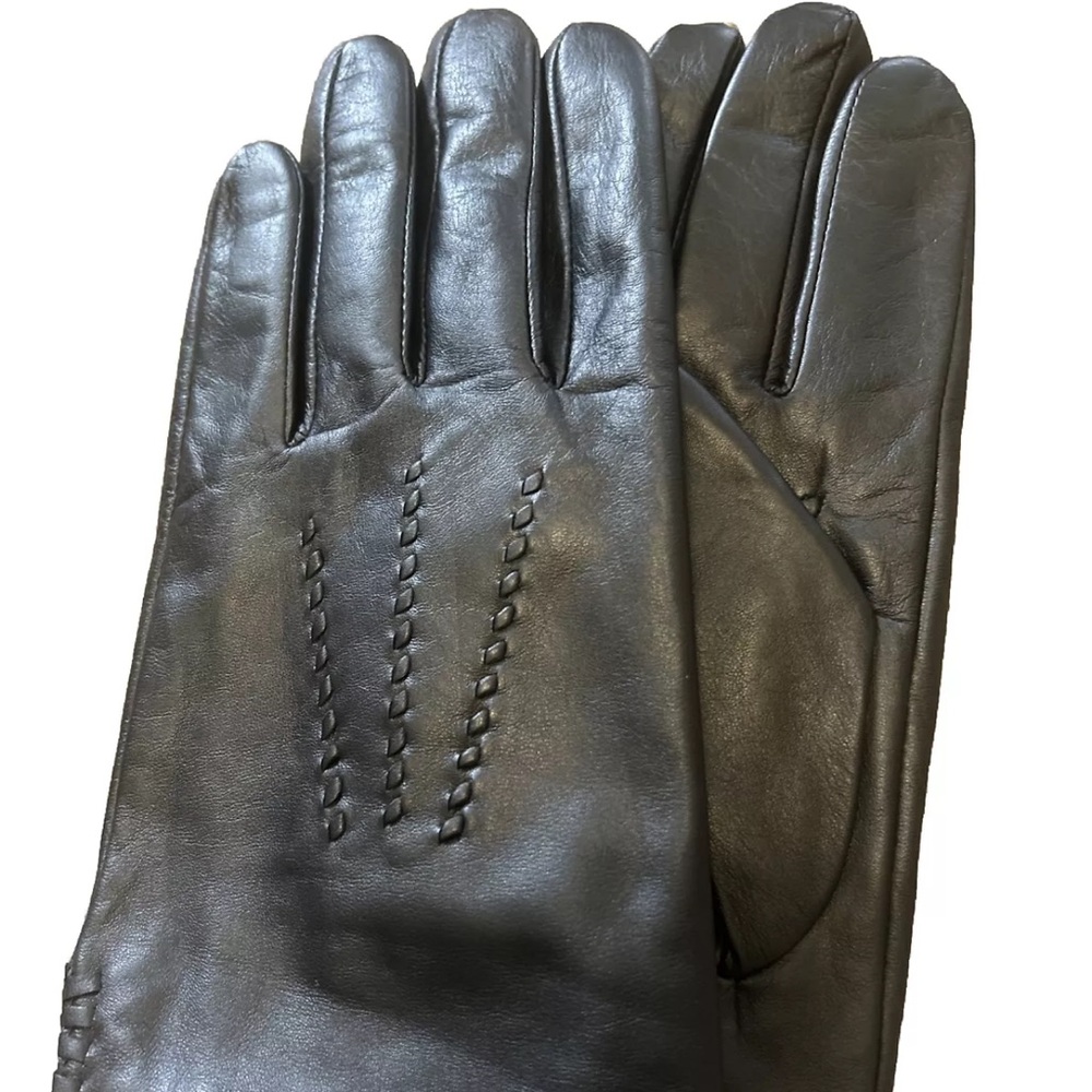 GSG 100% GENUINE LEATHER GLOVES SIZE S/M Color Black